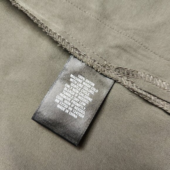 Mossimo Olive Green Sleeveless Duster Cardigan - Picture 7 of 9